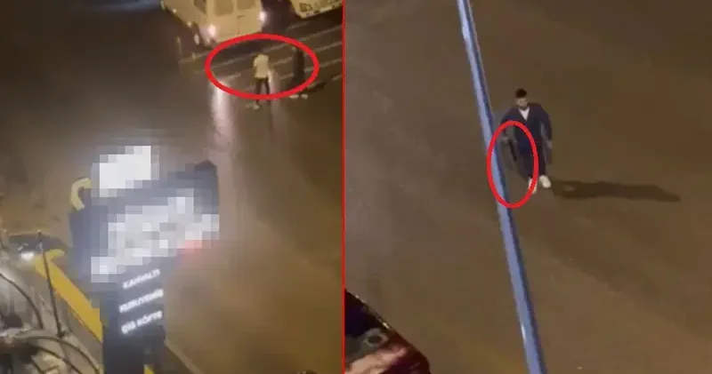 Kafedeki akrabasına av tüfeği ile ateş açtı, silah tutukluk yaptı; o anlar kamerada