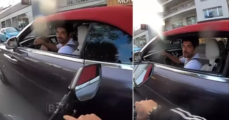 Burak Özçivit trafikte hayranının sorusu karşısında ne diyeceğini bilemedi