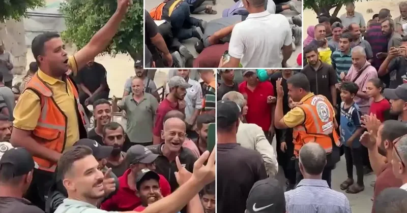 Ateşkes haberini alan Filistinliler şükür secdesi yaptı