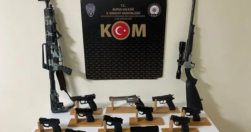 Bursa da yasa dışı silah ticareti iddiasıyla 1 kişi tutuklandı