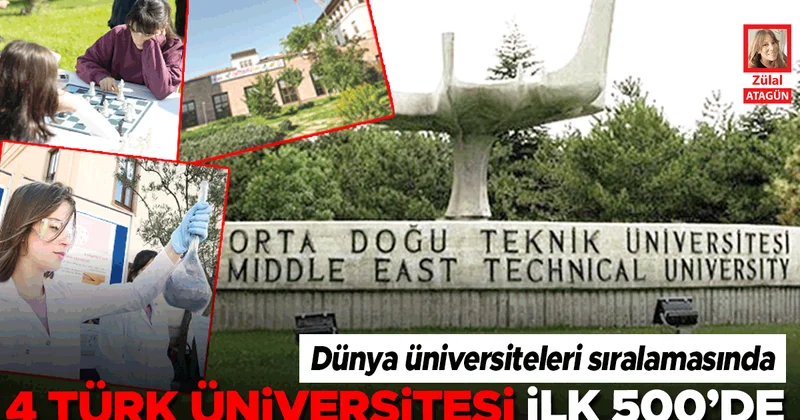 Dünya üniversiteleri sıralamasında ‘En iyi 500’de 4 Türk var
