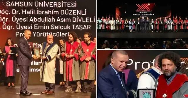 Cumhurbaşkanı Erdoğan dan Samsun Üniversitesi ne YÖK 2025 Üstün Başarı Ödülü Eğitim Haberleri