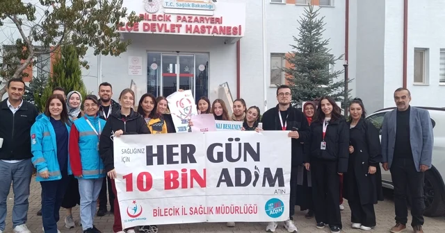 Pazaryeri ilçesinde Her gün 10 bin adım etkinliği gerçekleştirildi Bilecik Haberleri