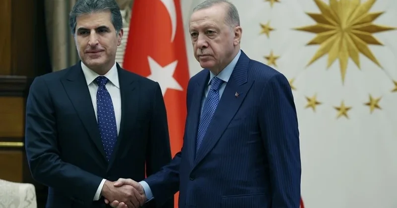 Cumhurbaşkanı Erdoğan IKBY Başbakanı Nerçirvan Barzani yi kabul etti!