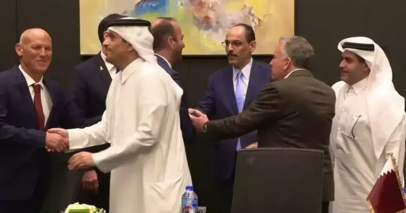 Tarihi anlaşmadan ilk görüntülerde MİT Başkanı Kalın da yer aldı