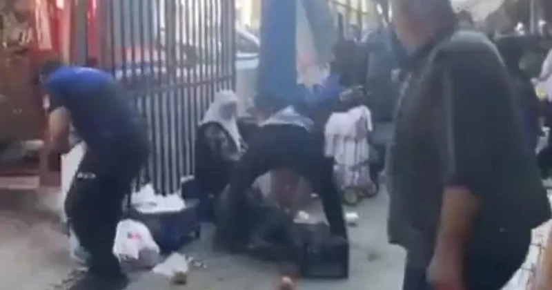 Yaşlı kadına Zabıta dan çok sert müdahale Sözcü Gazetesi