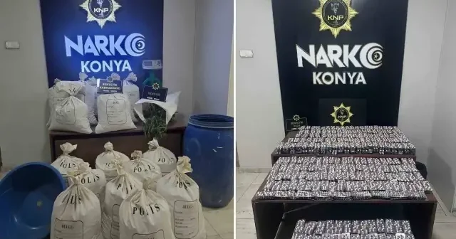 Konya’da zehir tacirlerine darbe: 282 kişi tutuklandı Konya Haberleri