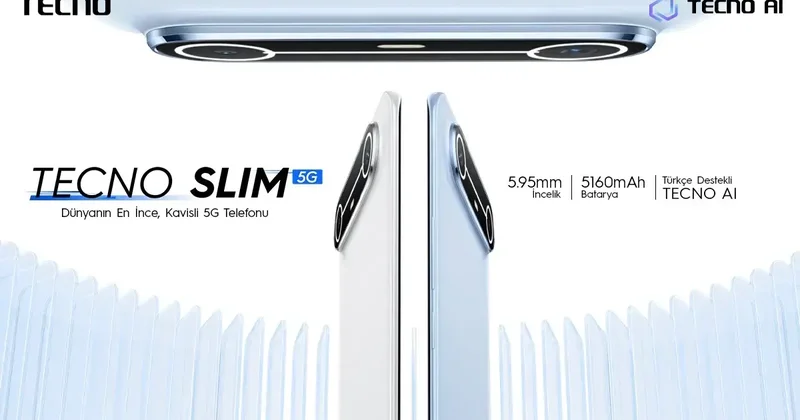 TECNO SPARK Slim 5G modeli Türkiye de satışa sunuldu