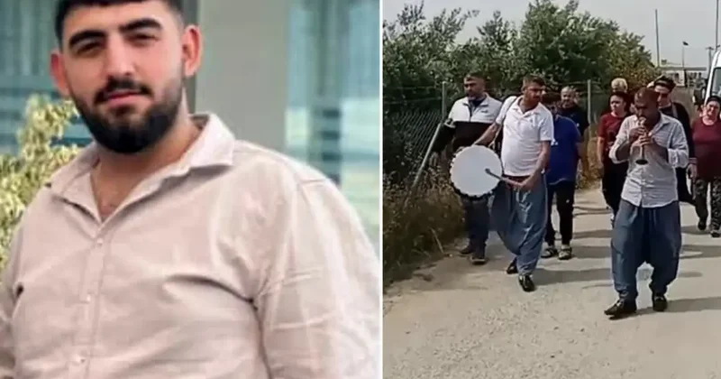 Trafik kazasında hayatını kaybeden genç, davul zurna eşliğinde toprağa verildi