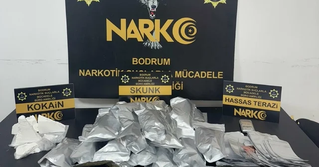 Evde skunk ve kokain ele geçirildi; 1 tutuklama Muğla Haberleri