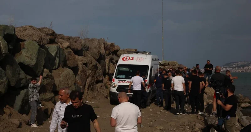 Trabzon da deniz can aldı: 2 arkadaş akıntıya kapıldı