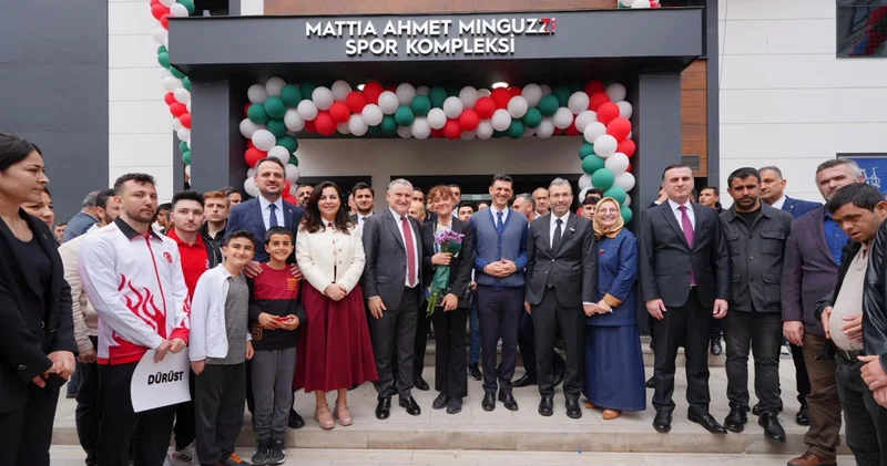 Pendik te Mattia Ahmet Minguzzi Spor Kompleksi, Minguzzi ailesinin katılımıyla açıldı