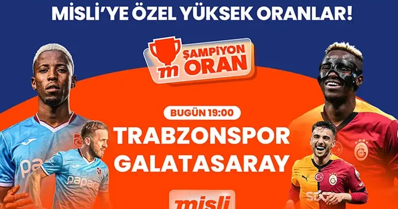 Lider Galatasaray şampiyonluk yolunda Trabzon deplasmanında, kritik maçın heyecanı Şampiyon Oranlar ile Misli’de! İddaa Spor Haberleri
