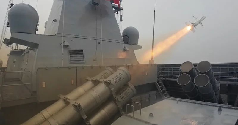 ATMACA güdümlü mermisi TCG Kınalıada dan ateşlendi