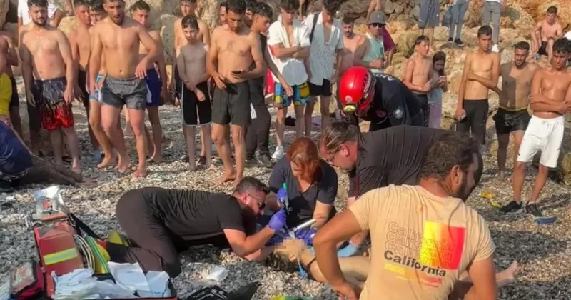 Falezden şov atlayışı hastanede bitti!