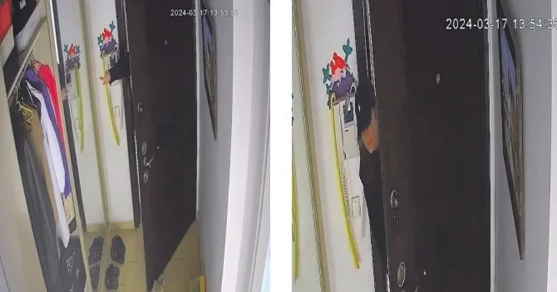 Boşanmaya delil toplarken gizli kameraya yakalandı