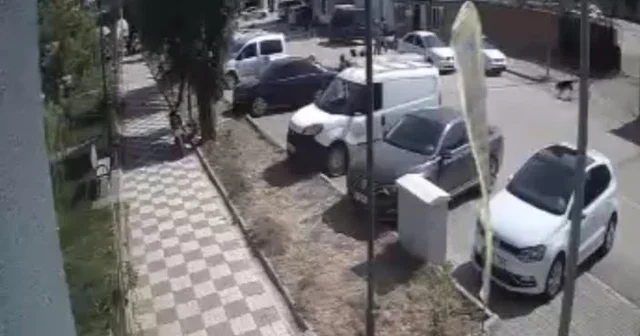 Sokak köpeklerinin çocuklara saldırdığı anlar kamerada Gaziantep Haberleri
