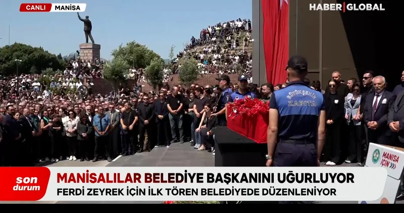Ferdi Zeyrek için ilk tören: Manisalılar belediye başkanını uğurladı! Özgür Özel gözyaşları içinde konuşmakta güçlük çekti