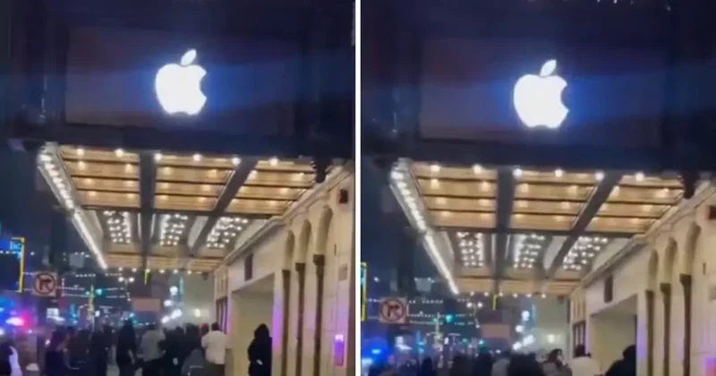 Los Angeles ta Apple mağazası göstericiler tarafından yağmalandı