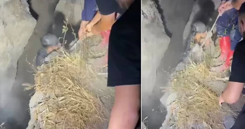 Daha önce ölümle sonuçlanmıştı: Aynı çukura 1 kişi daha düştü