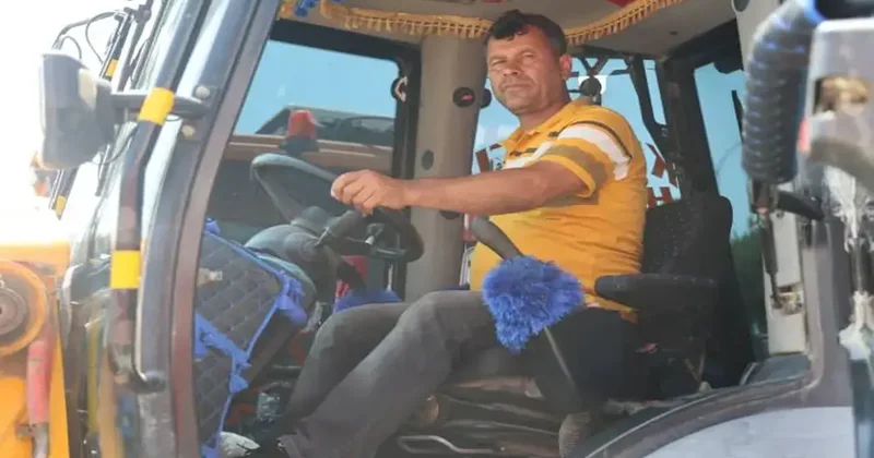 Kumrunun kepçesine yuva yaptığı operatörün yüzü 27 gün sonra güldü