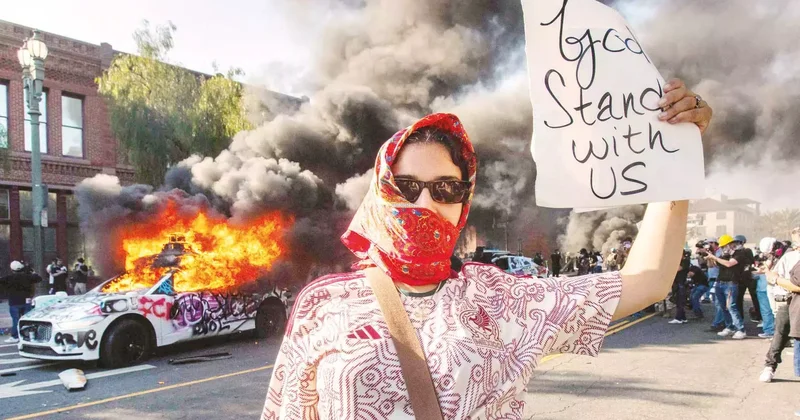 Trump’ın politikaları sokağa döktü... Los Angeles niye yanıyor