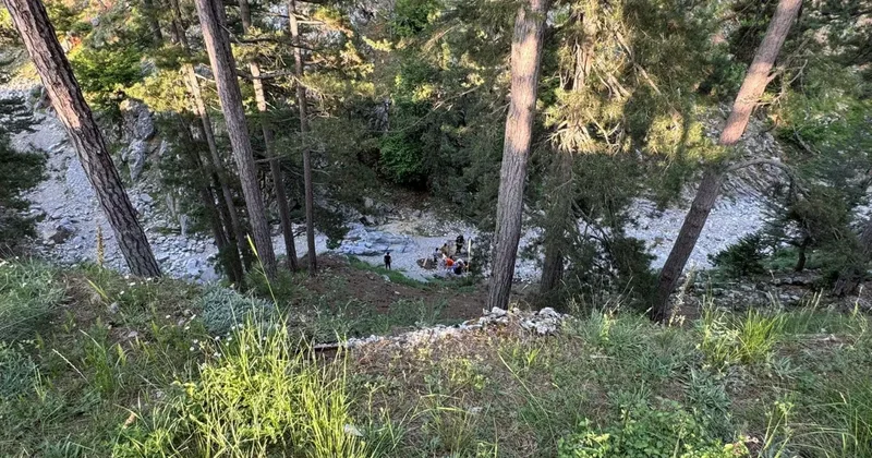 Kekik toplarken uçurumdan yuvarlanan kadın yaralandı