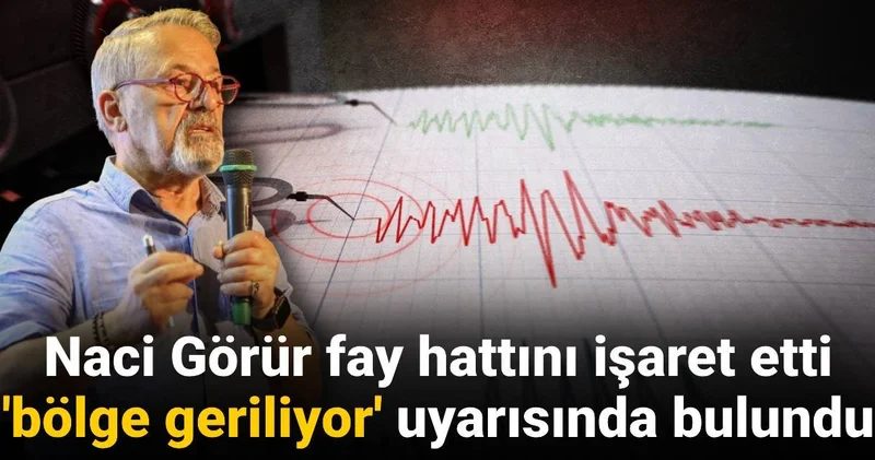 Naci Görür fay hattını işaret etti bölge geriliyor uyarısında bulundu