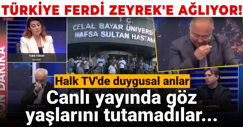 Halk TV de duygusal anlar! Canlı yayında göz yaşlarını tutamadılar...