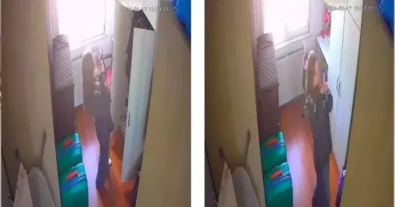 Banka müdürü kadının oyununu gizli kamera bozdu!