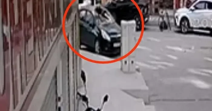 Siirt’te 6 yaşındaki çocuk 5’inci kattan arabanın üstüne böyle düştü