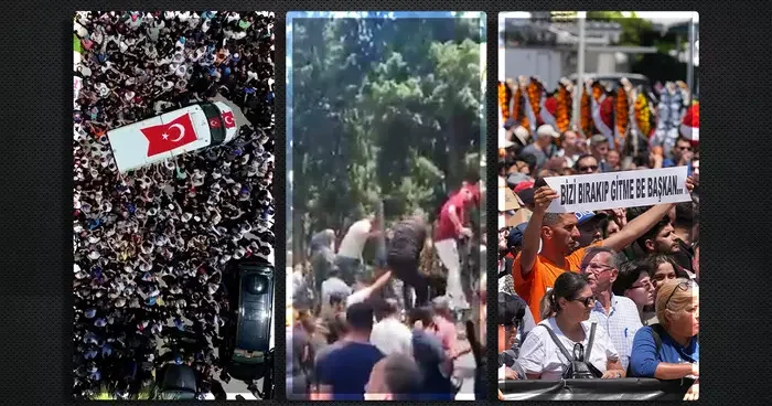 Ferdi Zeyrek için sevgi seli! Kalabalığın sonu görünmedi, mezarlığın demirlerini aştılar...