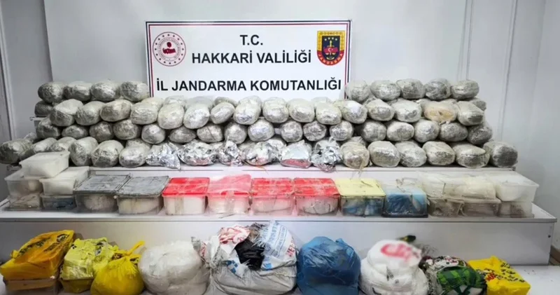 Hakkari de 121 kilo uyuşturucu ele geçirildi