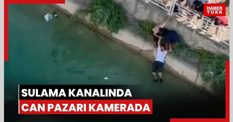 Sulama kanalında can pazarı