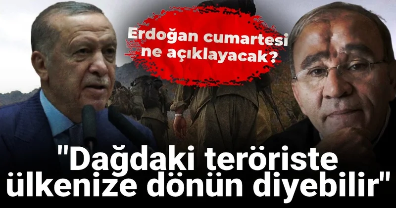 Erdoğan Cumartesi günü ne açıklayacak? ’Dağdaki teröriste ülkenize dönün diyebilir’