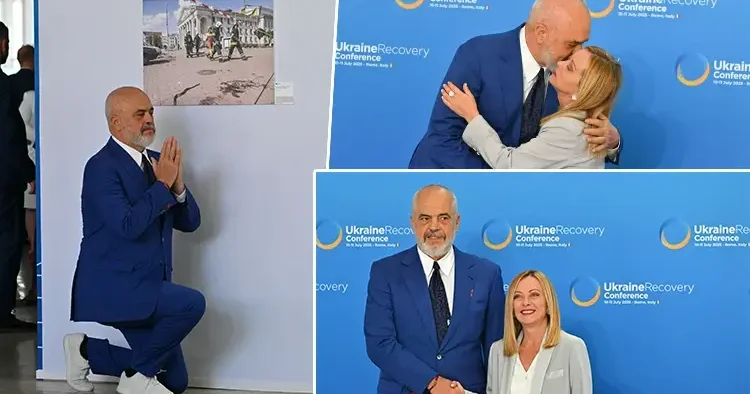 Arnavutluk lideri Edi Rama bir kez daha Meloni karşısında diz çöktü