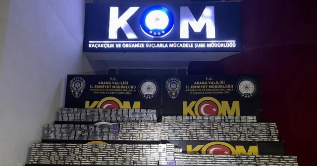 Adana da bir tankerde 19 bin 595 paket kaçak sigara ele geçirildi Adana Haberleri