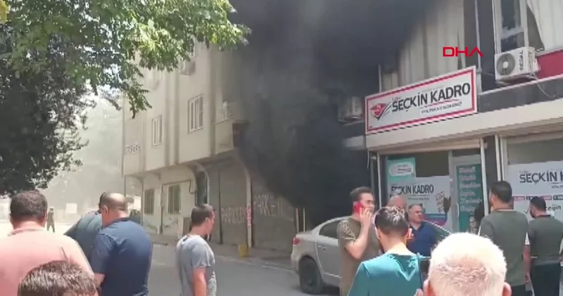 Kızıltepe’de mobilya atölyesinde yangın