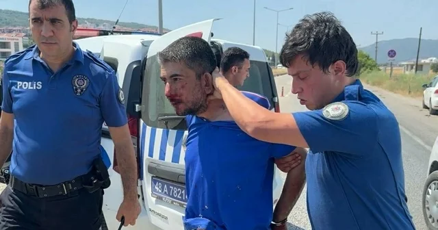 Takip sırasında 4 polis otosuna çarpan sürücüden hatırlamıyorum savunması Muğla Haberleri