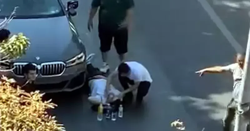 Amerika dan getirilen otomobil ile trafiğe çıktı, dakikalar sonra yayaya çarptı