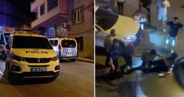 Polisin yakaladığı şüpheliyi korumak için polisleri böyle ezdi Bursa Haberleri