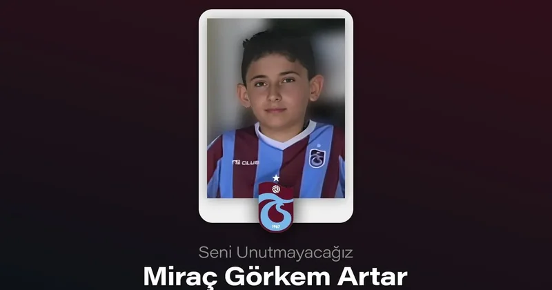 Trabzonspor dan trafik kazasında vefat eden Borçka Futbol Okulu sporcusu için taziye mesajı