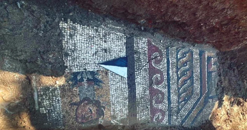 İç Anadolu nun en büyük mozaik kazı çalışmasında, yeni mozaiklere rastlandı