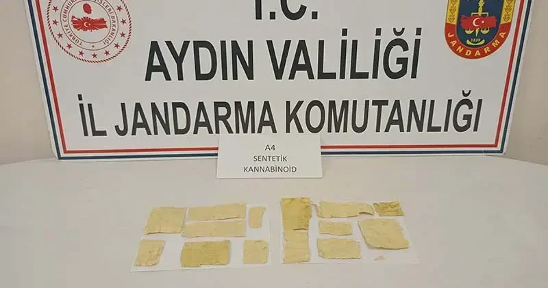 A4 kağıdına emdirilmiş uyuşturucuyla yakalanıp, gözaltına alındı