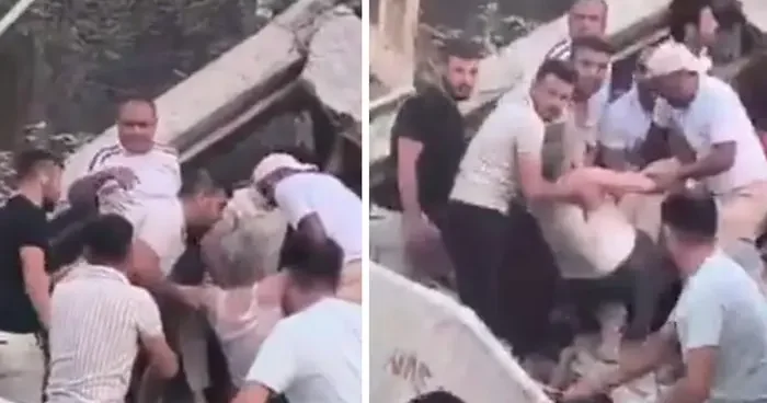 Balıkesir Sındırgı da 6.1 büyüklüğünde deprem! Enkaz altına kalan iki kişi böyle kurtarıldı... O anlar kamerada