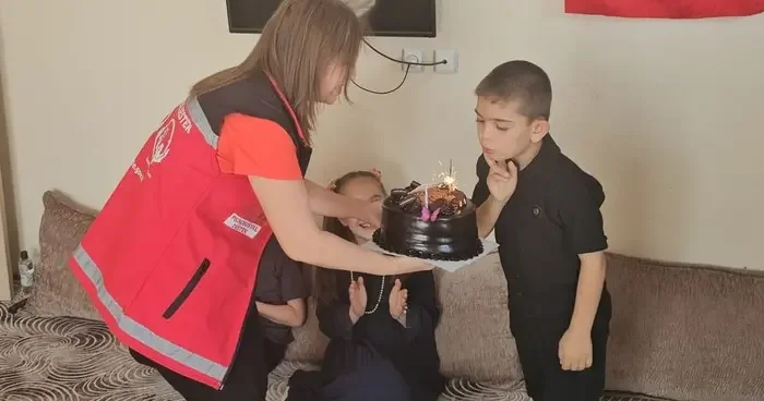 Şırnak ta şehit oğluna doğum günü sürprizi