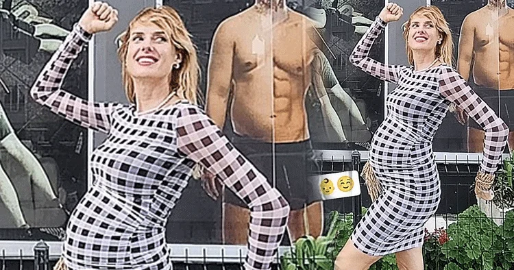 Wilma Elles ten hamile pozu: Dördüncü yolda!