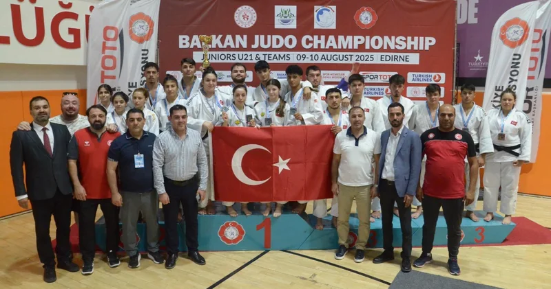 Edirne de düzenlenen 21. Yaş Altı Balkan Judo Şampiyonası sona erdi