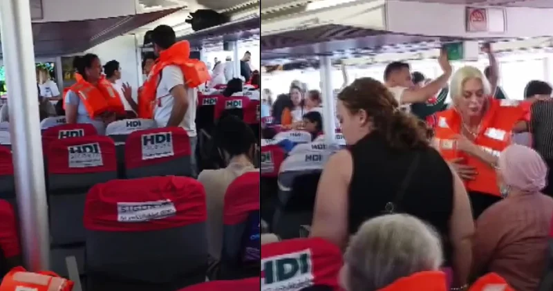 Marmara da dehşet anları! Deniz otobüsü Avşa Adası açıklarında kayalıklara çarptı