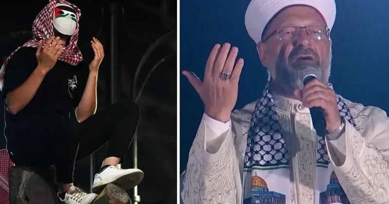 Diyanet İşleri Başkanı Ali Erbaş, Gazze deki zulmün sona ermesi için binlerce kişiyle dua etti